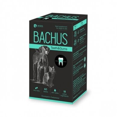 Bachus Teeths&Gums  supplements fos dogs and cats oral care