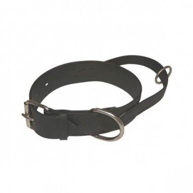 SCHWEIKERT BIOTHANE® COLLAR, FELT PADDED WITH GRIP antkaklis šunims su rankena