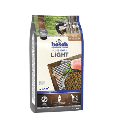 BOSCH HPC Light  dry food for adult dogs that tend to be overweight.
