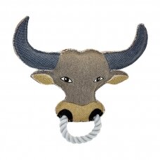 Canvas bull strong dog toy