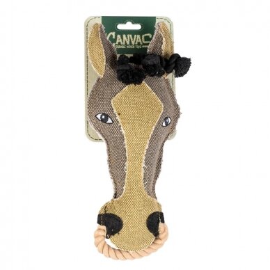 Canvas horse srtong dog toy 1