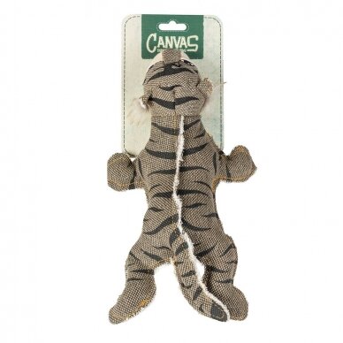 Canvas tiger big durable and strong dog toy 1