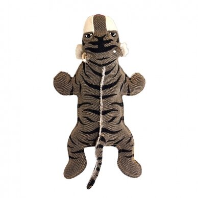 Canvas tiger big durable and strong dog toy