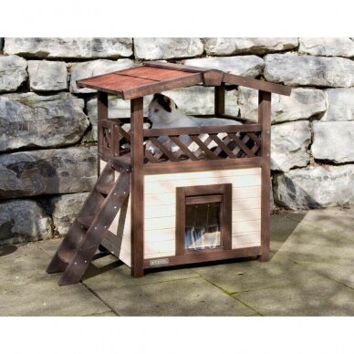 Kerbl CAT HOUSE 4-SEASONS DELUXE HEATABLE namelis katėms 1