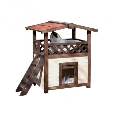 Kerbl CAT HOUSE 4-SEASONS DELUXE HEATABLE namelis katėms