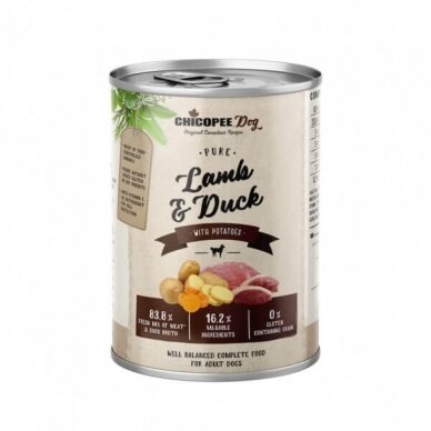 Chicopee Dog Lamb and Duck 400 g wetfood for dogs