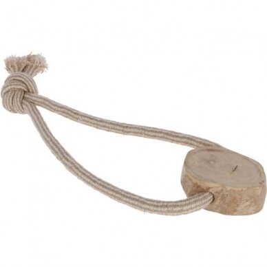 Coffee wood chain natural dog toy