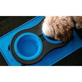 Dexas Pets Grippmat Flexible Non-Slip Pet Placemat silikoninis padėkliukas šunų ir kačių dubenėliams 5