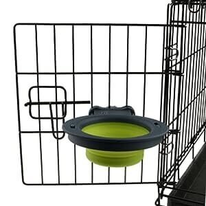 Dexas Collapsible Kennel Bowl prie narvo tvirtinamas dubenėlis šunims 6