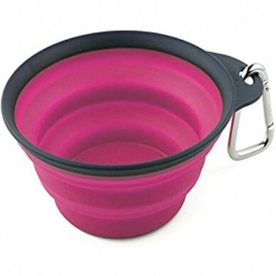 Dexas Collapsible Travel Cup suskleidžiamas dubenėlis šunims 1