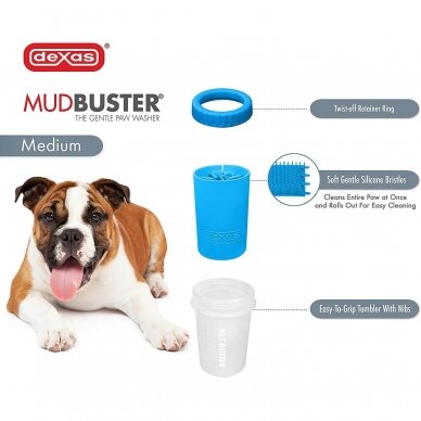 Dexas MudBuster original, award-winning paw washer 7