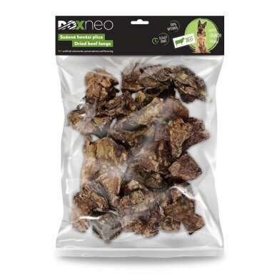 Doxneo beef lung 500g natural dog treats