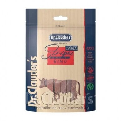 Dr. Clauder‘s Beef Filet Strips skanėstai šunims iš 100% jautienos