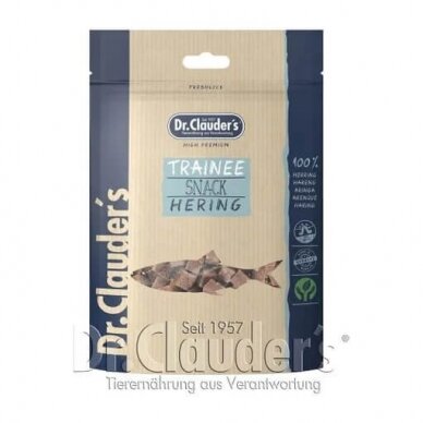 Dr.Clauder's Trainee Snack Herring consist of 100% delicious herring