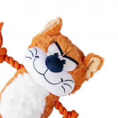 Duvo plius Azrael plush toy minkštas šunų žaislas su medvilninėmis virvėmis 1