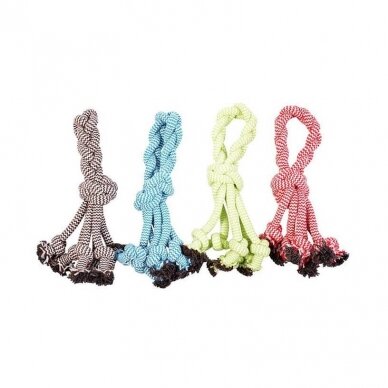 Duvo plius  DOGTOY SCOOBY ROPE KNOT W/LOOP virvelinis žaislas šunims tampymui