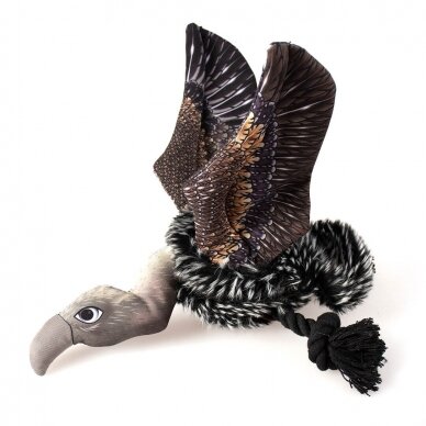 Duvoplius Pluche flying vulture mixed colors soft dog toy