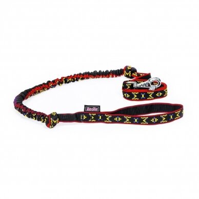 MANMAT FLAT LEASH WITH BUNGEE amortizuojantis pavadėlis šunims