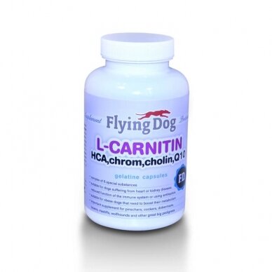 FLYING DOG L-CARNITINE  a unique product to stimulate the dog´s body.