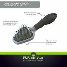 FURminator® Dual Grooming Brush dvipusis šepetys šunų ir kačių kailio priežiūrai 2
