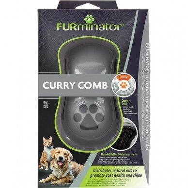 FURminator® Curry Comb masažinis šepetys šunims ir katėms 3