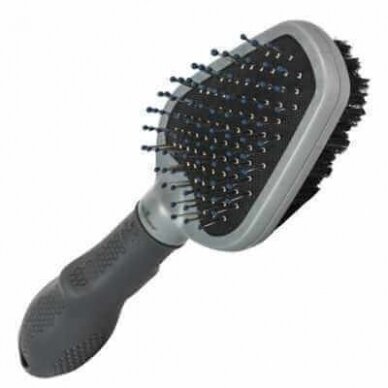 FURminator® Dual Grooming Brush dvipusis šepetys šunų ir kačių kailio priežiūrai