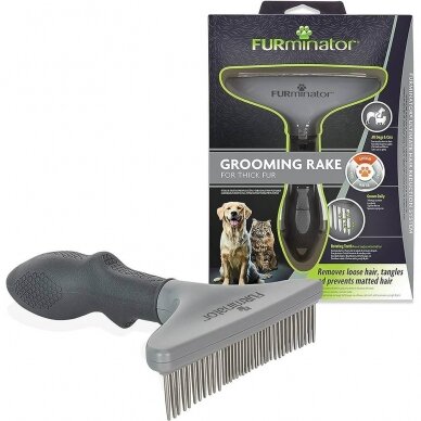 FURminator® Grooming Rake šukos-grėbliai šunims ir katėms 3