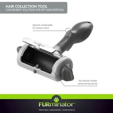 FURminator® Hair Collection Tool  embedded pet hair remover 4