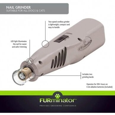 FURminator® Nail Grinder for dogs and cats 3