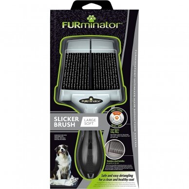 FURminator® Soft Grooming Slicker Brush for dogs and cats 4