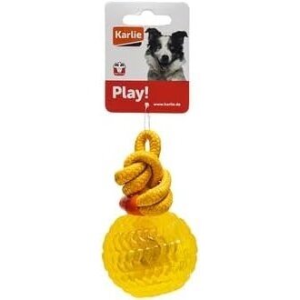 GOOD4FUN TPR- BALL WITH ROPE kamuoliukas su virvute mėtymui šunims 2