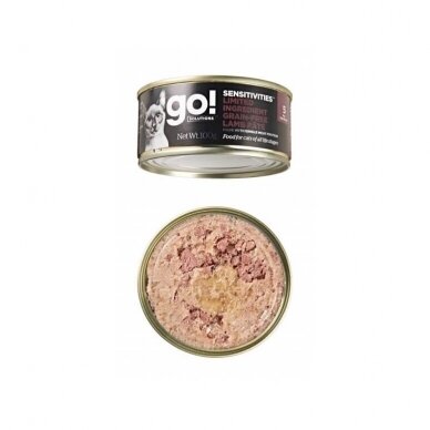 Go! Sensitivities Grain Free Lamb Pate for Cats konservai katėms su eriena 1