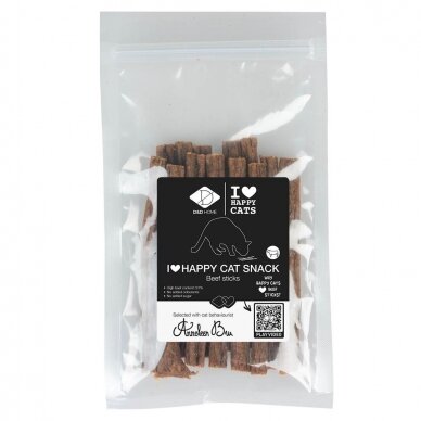 I love happy cat snack-beef sticks jautienos skanėstai katėms