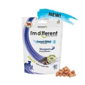 I’m different STURGEON Freeze-Dried raw liofilizuoti skanėstai šunims