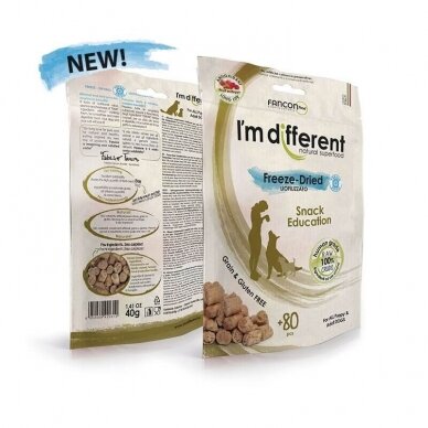 I’m different EDUCATION Freeze-Dried raw puppies and adult dog treats