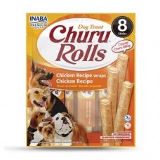 INABA Churu Rolls Chicken Recipe wraps Chicken Recipe soft dog treats