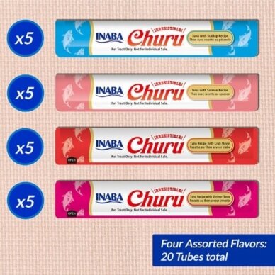 INABA Churu Tuna & Seafood Variety soft snacks for cats 3