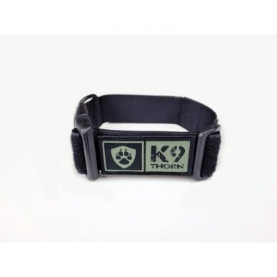 K9Thorn BLACK COLLAR WITH HANDLE AND  ITW BUCKLE NEXUS antkaklis šunims su rankena 2