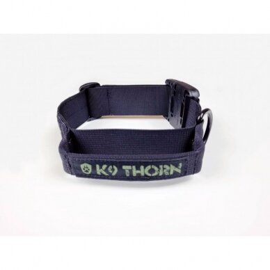 K9Thorn BLACK COLLAR WITH HANDLE AND  ITW BUCKLE NEXUS antkaklis šunims su rankena