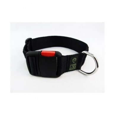 K9Thorn BLACK COLLAR WITH ITW BUCKLE NEXUS antkaklis šunims