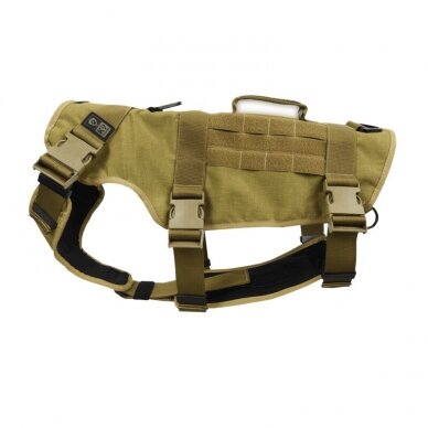 K9Thorn One harness for dogs with MOLLE carrying system on the harness 1