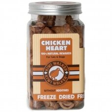 Kiwi Walker Freeze Dried Chicken Heart liofilizuoti skanėstai šunims ir katėms