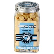 Kiwi Walker Freeze Dried White Fish snacks for dogs and cats