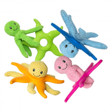 Kiwi Walker Let's Play! Octopus& Starfish 2in1  dog toy