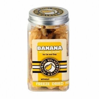 Kiwi Walker Freeze Dried Banana liofilizuoti skanėstai šunims ir katėms