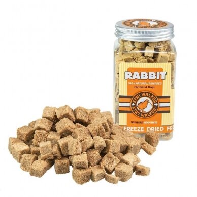 Kiwi Walker Freeze Dried Rabbit snacks  for dogs and cats 1