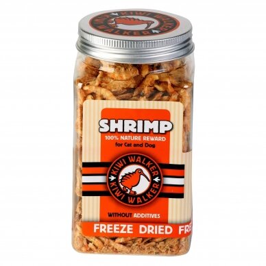 Kiwi Walker Freeze Dried Shrimp liofilizuoti skanėstai šunims ir katėms 1