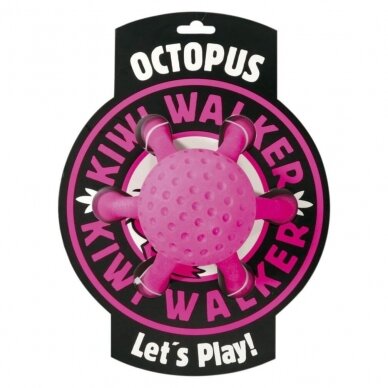 Kiwi Walker Let's Play! Octopus dog toy for puppies and adult dogs 2