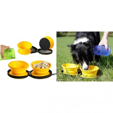 Kiwi Walker Travel Double Bowl With Slowfeeder for dogs 7