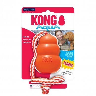 KONG Aqua is a floating retrieval dog toy 1